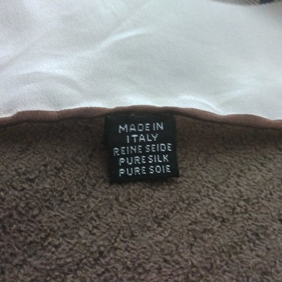 ❤️RARE VINTAGE BURBERRYS NOVA CHECK Window Pane Silk Scarf Italy - Picture 7 of 12